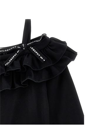 abito in cotone nero PHILOSOPHY KIDS | I1F9066231P050
